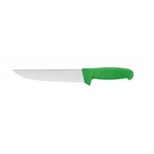 Couteau de boucher, manche polypropylène vert