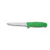 Couteau désosseur, lame droite, à manche de couleur vert