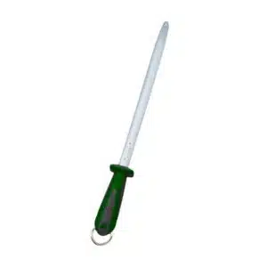 Affûtage couteau, fusil mèche ovale, manche polypropylène vert