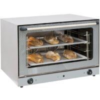 Four à convection professionnel pâtissier avec vapeur en acier inoxydable 6400 W