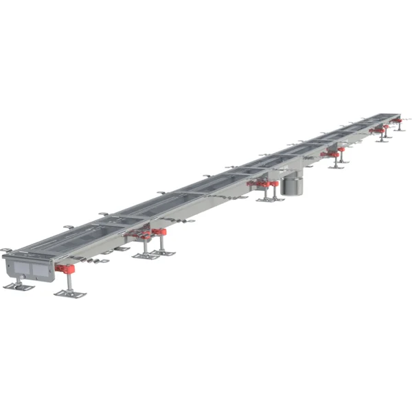 Caniveau sortie verticale Modul 125 L 1500 mm