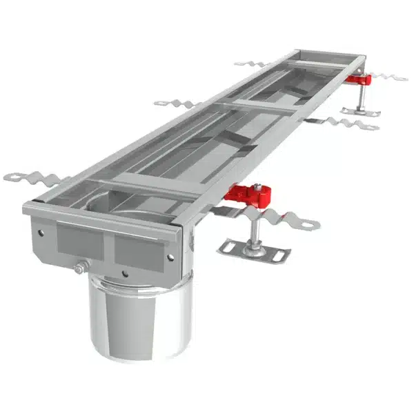 Caniveau de sol Modul 125 sortie verticale en bout