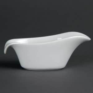 Saucière Olympia, en porcelaine blanche, 85 ml