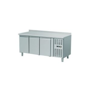 Meuble réfrigéré avec dosseret, acier inoxydable, 417 l, - 2 + 8 (°C)