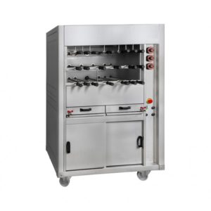 Grill à gaz pour Rodizio, ligne 740 triple, modèle RBG, longueur 1700 mm