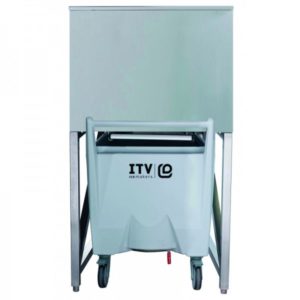 Bac de stockage fixe, avec pieds, 480 kg de stockage
