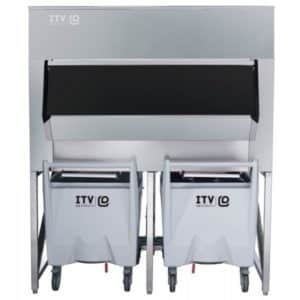 Bac de stockage fixe, avec chariot, 637 kg de stockage