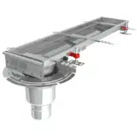 Caniveau de sol inox professionnel sortie verticale Modul 200