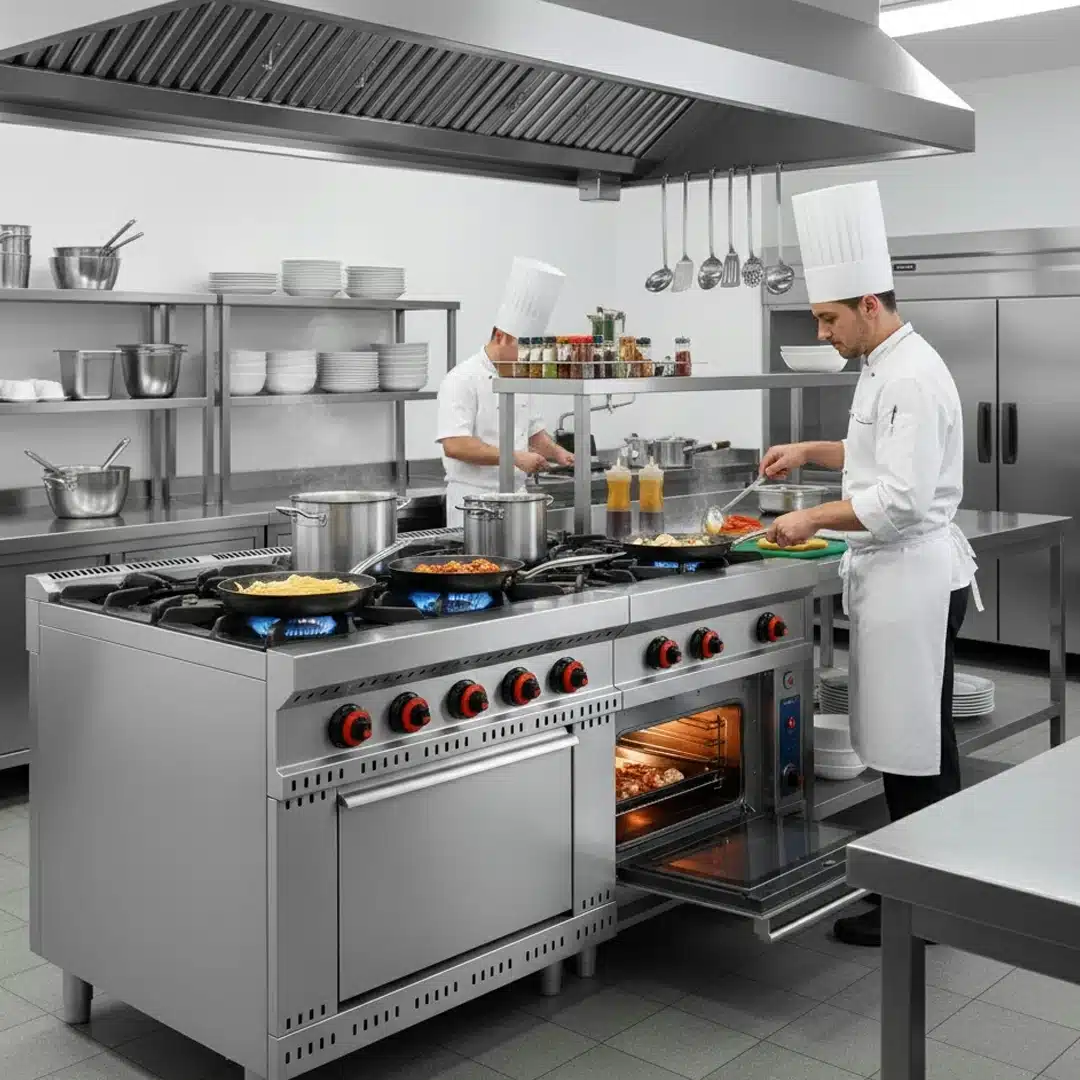 Cuisinière à Gaz Professionnelle Ligne 900 Modèle Douro avec Four