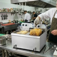 Friteuse Électrique Professionnelle 2 x 10 L