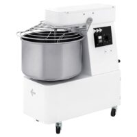 Pétrin pizza à spirale acier inox tête et cuve fixées IBT 60 2V