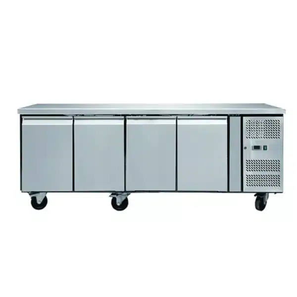 Meuble réfrigéré gamme 600, sans dosseret,  4 portes, 553 l,- 2 + 8 (°C)