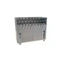 Grill à gaz rotatif haut rendement ligne 900 simple modèle GGSDR longueur 700 mm