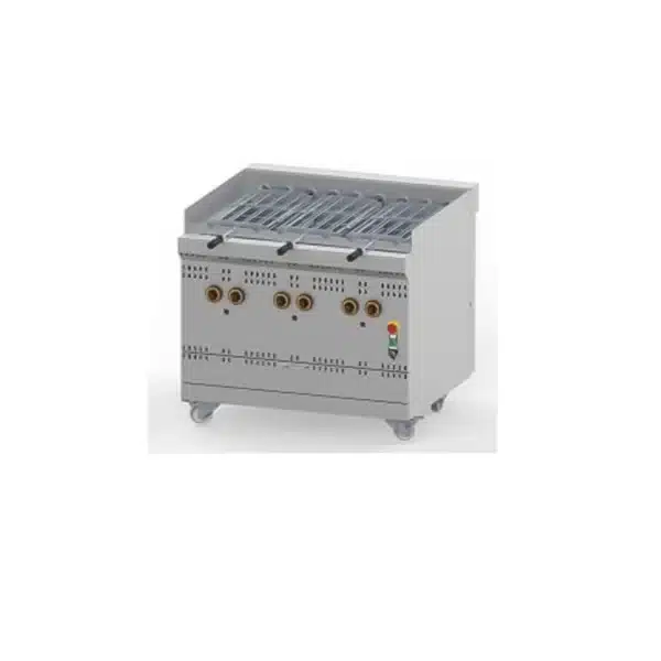 Grill à gaz rotatif haut rendement ligne 900 simple modèle GGSDR L 1000 mm 6 broches