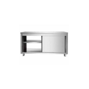 Placard inox, portes traversantes, P 600 mm