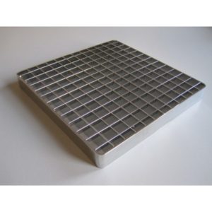 Caillebotis pressé, 300 x 500 mm, acier inoxydable 304L