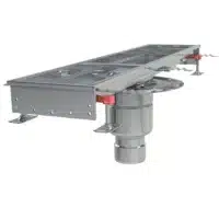 Caniveau inox Modul 200 sortie verticale centrée boitier 157/DN110