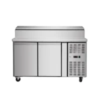 Saladette réfrigérée -2 + 8 °C surface en inox 2 portes GN 1/3 x 7