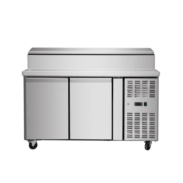 Saladette réfrigérée -2 + 8 °C surface en inox 2 portes GN 1/3 x 7