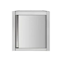 Placard mural en inox portes battantes - profondeur 400 mm