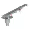 Caniveau Modul 125 sortie verticale en bout 157/DN110 Longueur 6000 mm – Image 2