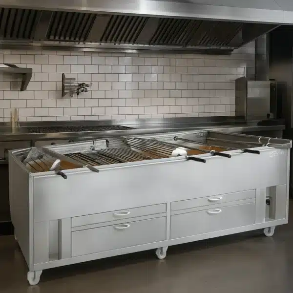 Churrasco professionnel avec grill rotatif