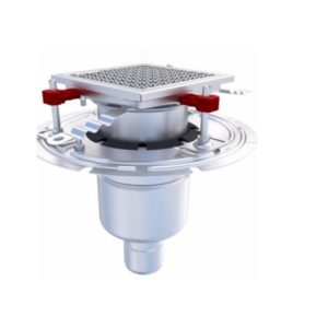 Siphons Epur HygieneFirst avec grilles inox, 200 x 200 mm, Ø 157 mm
