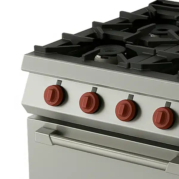 Cuisinière à Gaz en Acier Inox