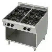 Cuisinière à Gaz Professionnelle sans porte