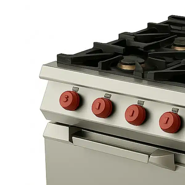 Cuisinière à gaz avec 6 brûleurs