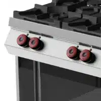 Cuisinière à gaz, avec 4 brûleurs