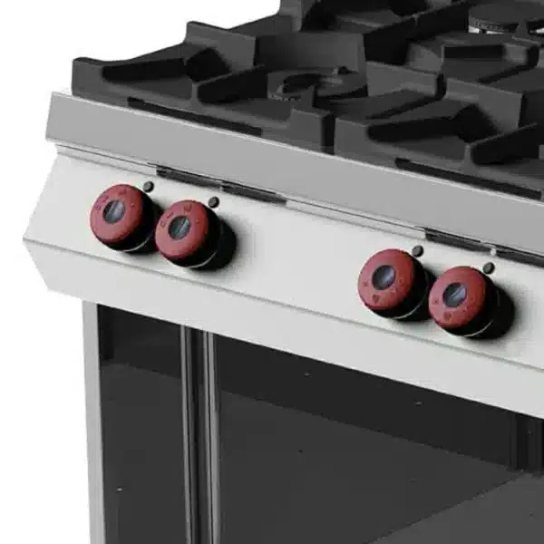 Cuisinière à gaz, avec 4 brûleurs