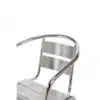 Fauteuils empilables Bolero, en aluminium