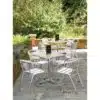 Fauteuils empilables Bolero, en aluminium