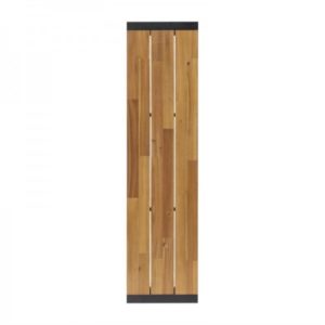 Bancs industriels Bolero, en acier et acacia, lot de 2