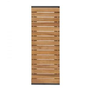 Bancs en acier et acacia Bolero, L 1000 mm, lot de 2