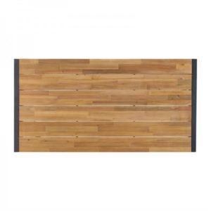 Table industrielle rectangulaire Bolero, en acier et acacia, L 1800 mm