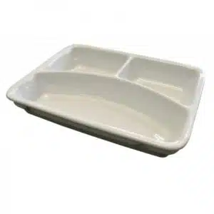 Vaisselle en porcelaine, 3 compartiments, volume 170 / 380 / 470 ml