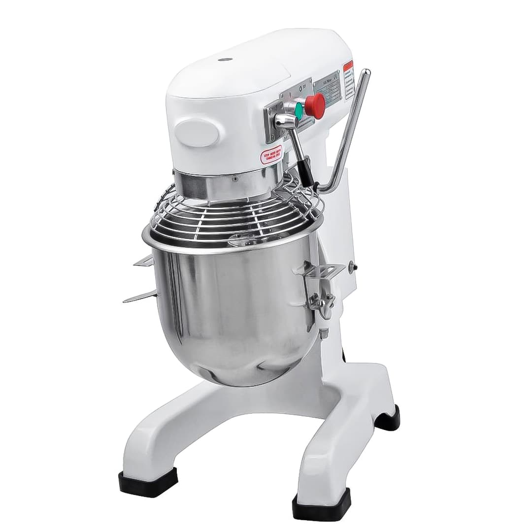 Batteur mélangeur, structure laqué blanc, 10 litres, 370 W