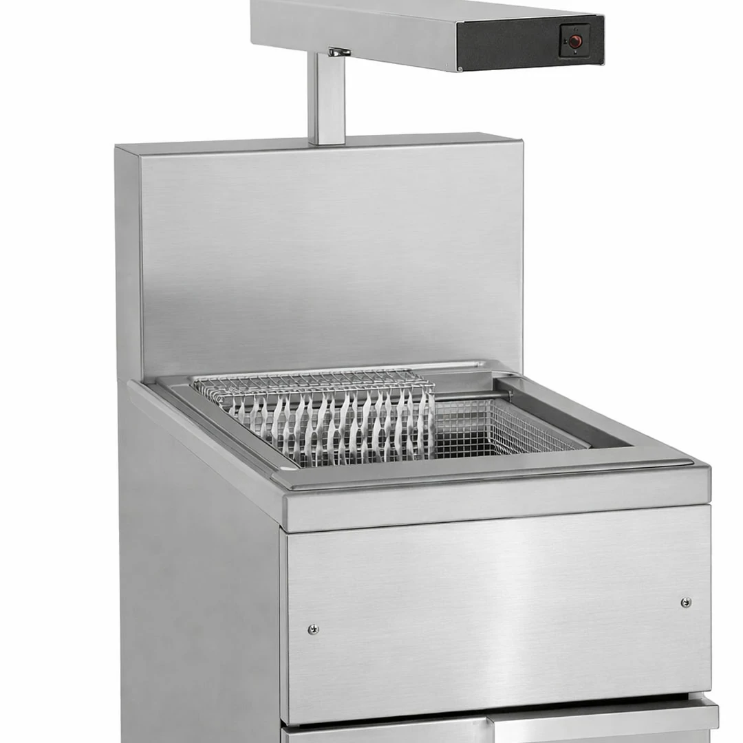 Bac de salage et option friteuse avec bac égouttoir