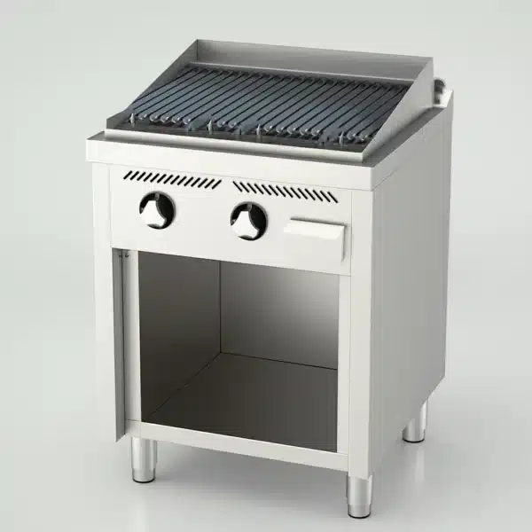 Barbecue à gaz L 600 mm sur placard