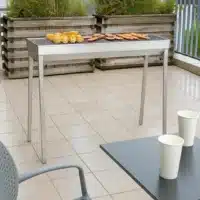 Barbecue au charbon en acier inoxydable