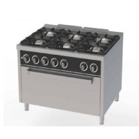Fourneau à gaz 4 feux série 900 avec four à gaz maxi