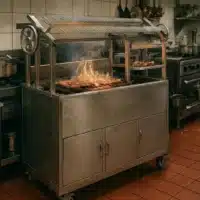 Churrasco professionnel avec grill