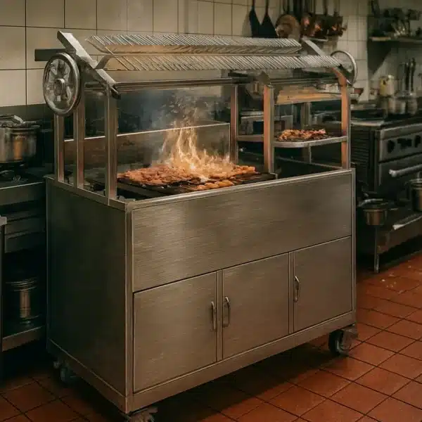 Churrasco professionnel avec grill