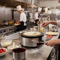 Crêpière à Gaz Professionnelle en Inox