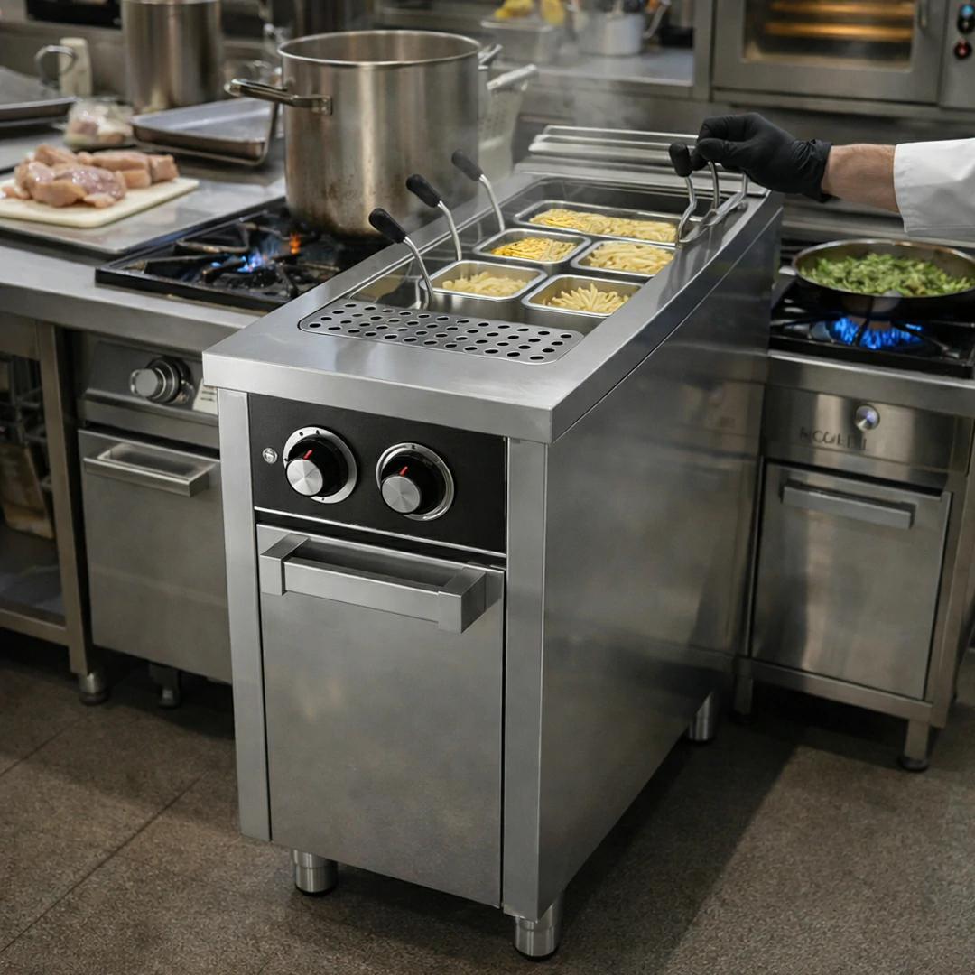 Cuiseur à pâtes électrique Série 900 – 40 Litres sur placard