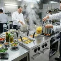 Cuiseur à pâtes à gaz Série 600 Double cuve 25 L + 25 L