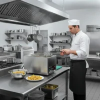 Cuiseur à Pâtes Électrique Professionnel en Inox