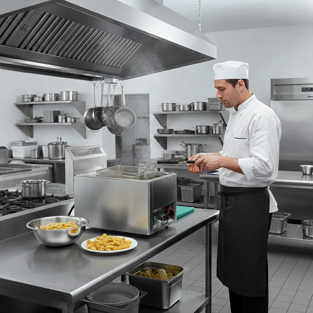 Cuiseur à Pâtes Électrique Professionnel en Inox